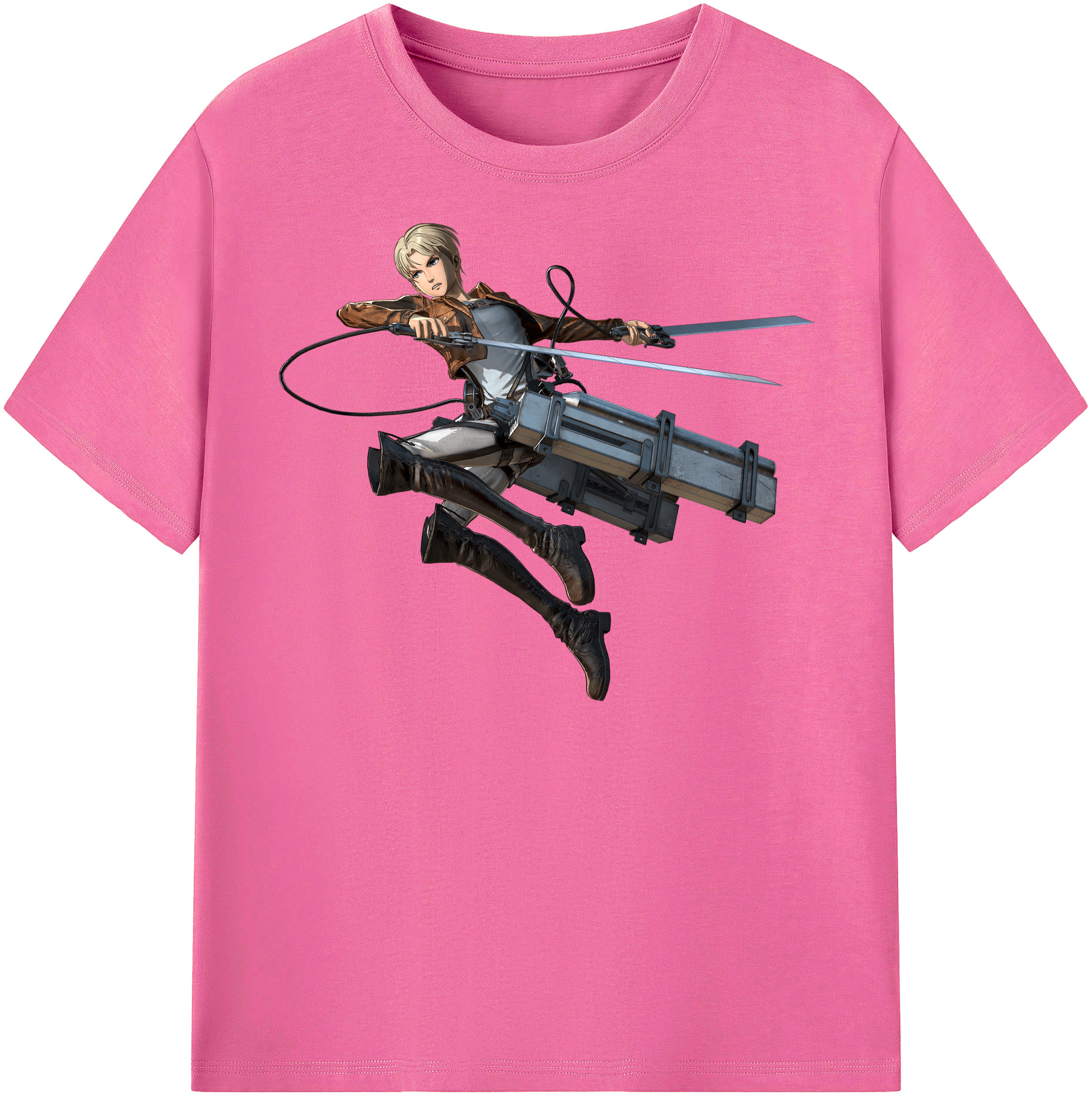 （画像用） 進撃の巨人 Attack on Titan レディースカジュアルプリントTシャツ（綿100％）